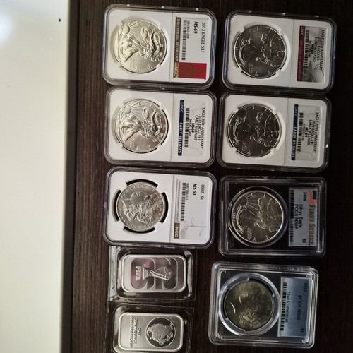 Certified American Silver Coins Collection, 2 FIFA One Troy Ounce