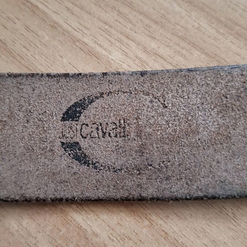 Roberto Cavalli women's leather belt like new, brown, size 80