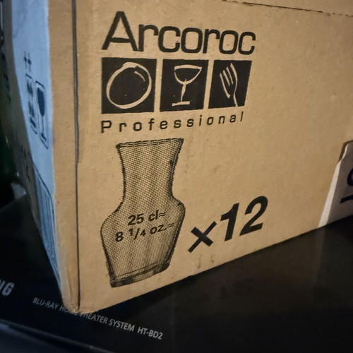 Wine carafes 250ml pack of 12 new