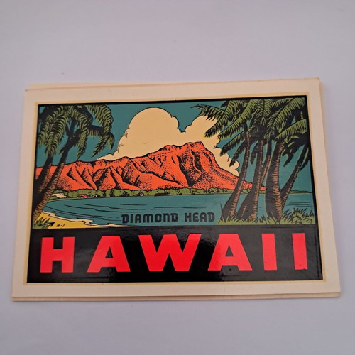 Hawaii Collectible Stickers like new, 3 rare vintage decals 50s-60s