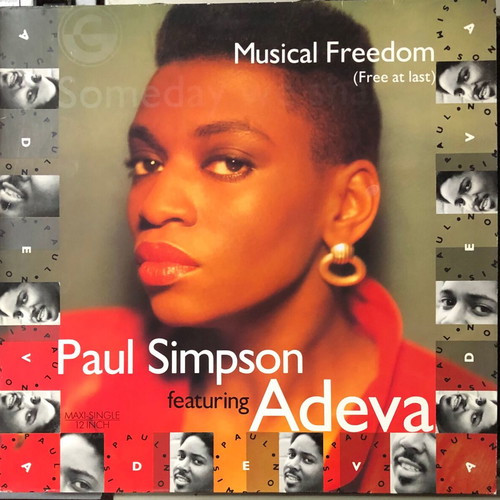 Paul Simpson Feat Adeva Musical Freedom (Free At Last) Remix vinyl like new, 12" 45 RPM Maxi-Single