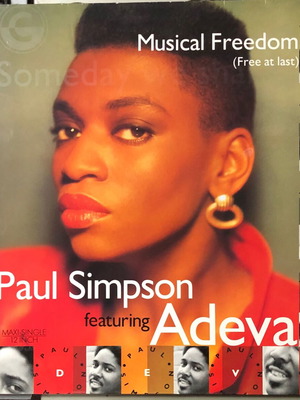 Paul Simpson Feat Adeva Musical Freedom (Free At Last) Remix vinyl like new, 12" 45 RPM Maxi-Single