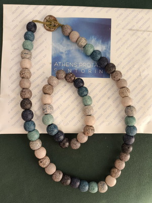 Athens Protasis Santorini Necklace and Bracelet set like new