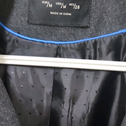 Zara coat medium gray like new
