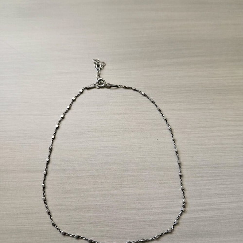 925 silver anklet with extension chain