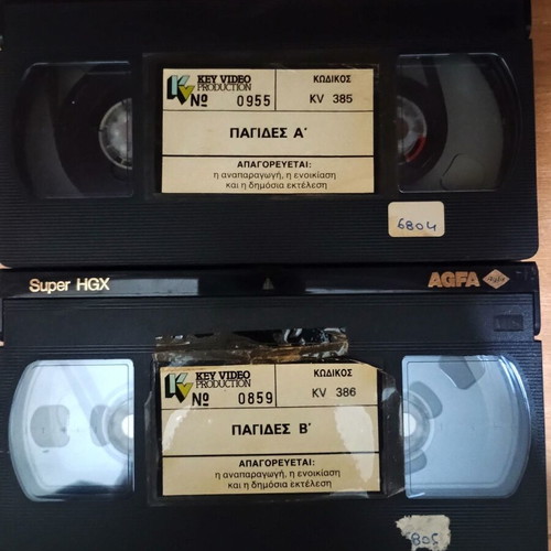 VHS Pagides 2 used videocassettes dubbed