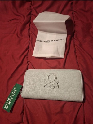 Baby blue wallet Benetton new