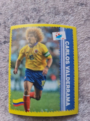 Συλλεκτικό αυτοκόλλητο Carlos Valderrama Μουντιάλ 1998 σαν καινούργιο
