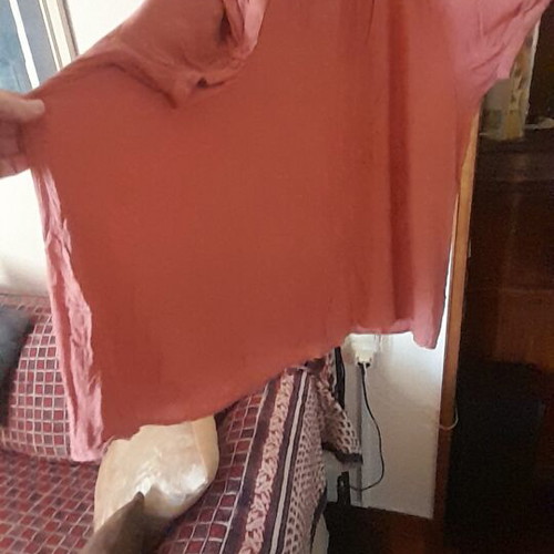 Viscose shirt in brown-salmon, like new, XXL size