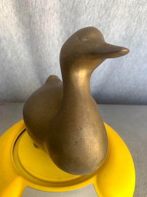 Bronze duck figure used