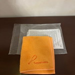 Tupperware microfiber dusting cloth new orange