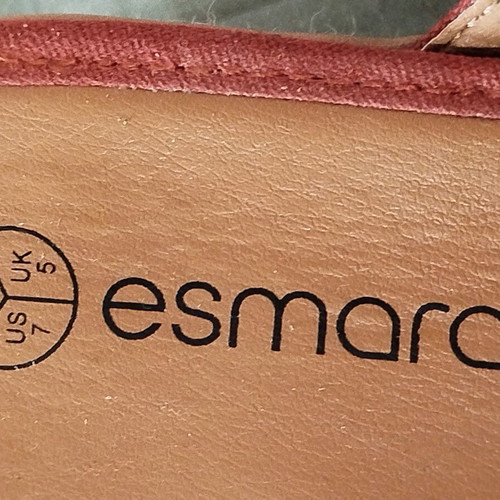 Esmara espadrilles size 38, like new, orange