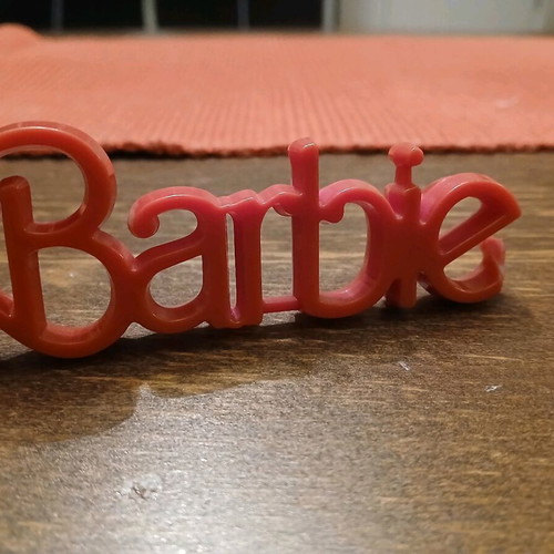 Barbie logo used from 1990 club with small break
