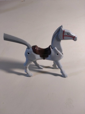 Plastic horse used, 10 cm without tail, moves head
