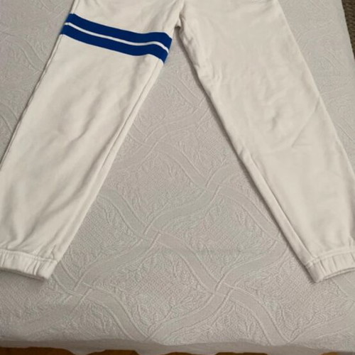 Lacoste joggers white with blue stripe