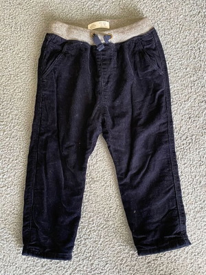 Zara corduroy pants for boys 2-3 years like new, grey and blue
