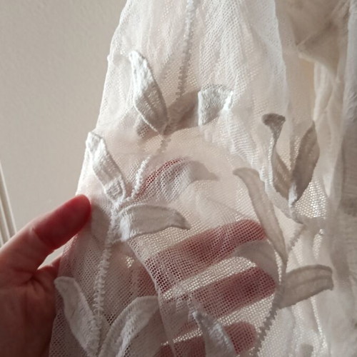 Kaftan embroidered beach dress in ecru like new