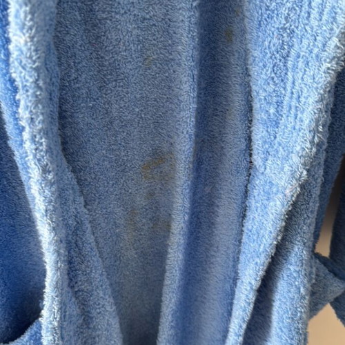 Blue bathrobe size medium like new