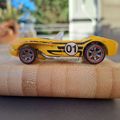 Hot Wheels Ferrari 250 Testa Rossa μεταλλικό αυτοκινητάκι, κίτρινο αγωνιστικό