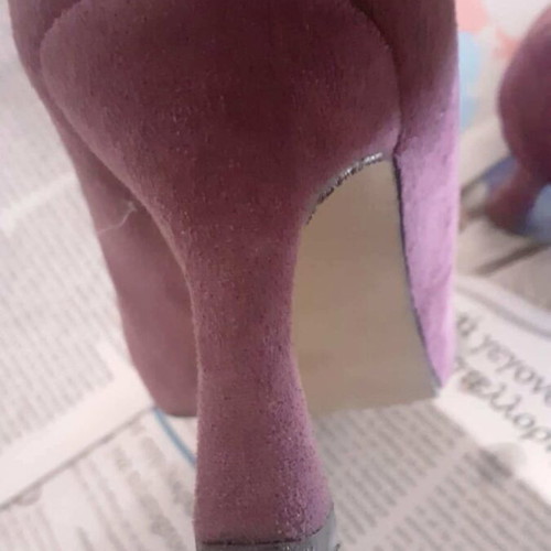 Verde synthetic suede pumps like new, burgundy