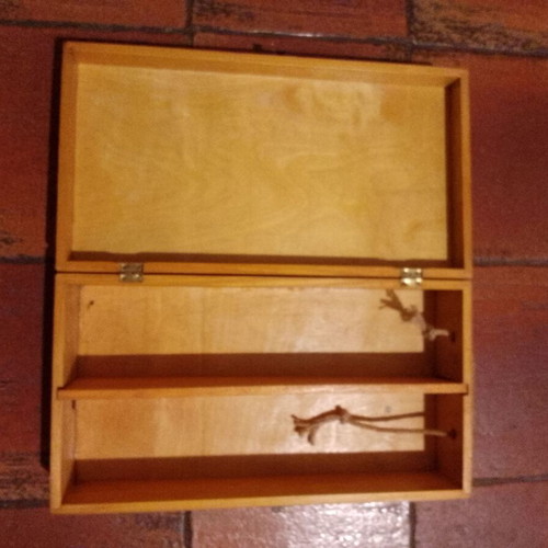 Wooden wine case used
