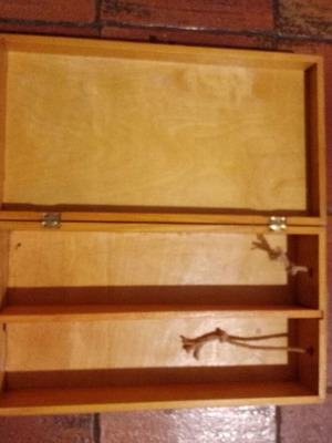 Wooden wine case used
