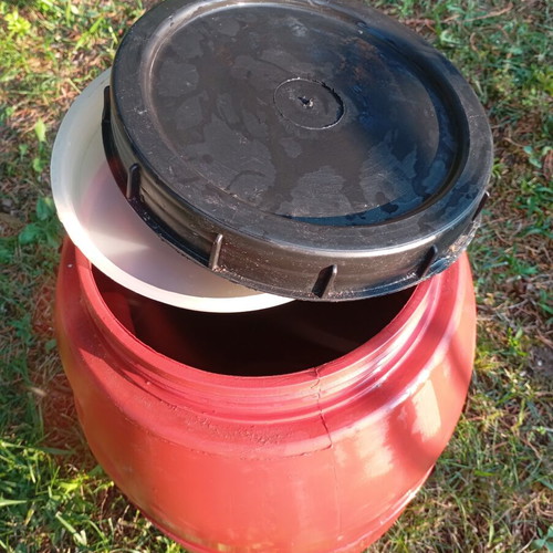 Plastic barrels used, 30 liters, food grade