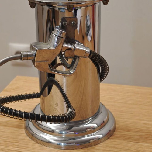 Drink dispenser with tap 1lt used vintage gas pump style