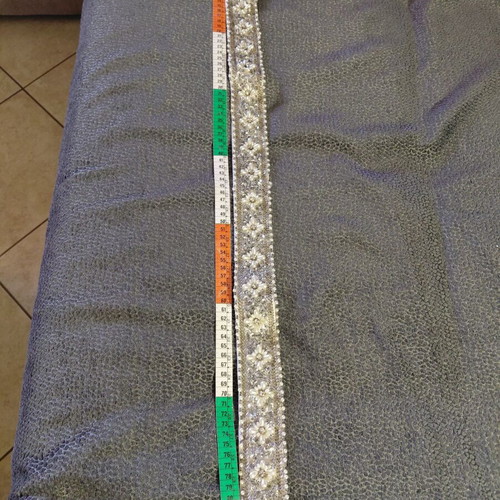 Handmade embroidered bridal belt like new, pearls and crystals