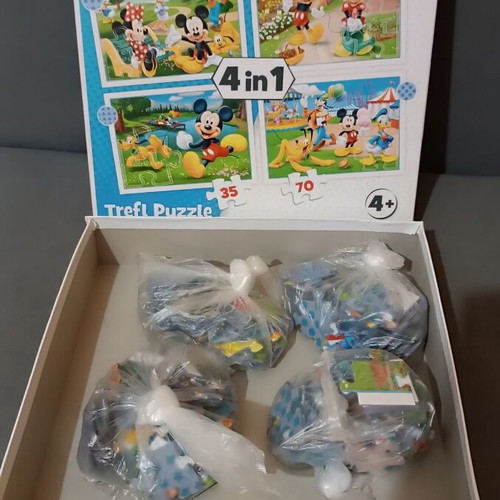 Children's puzzles used, set of 4 pieces