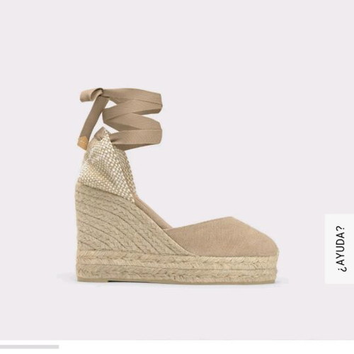 Castaner platforms used beige with brown laces size 37