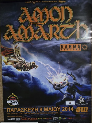 Amon Amarth Concert Poster like new, 68cm x 48cm