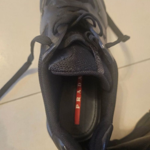 Prada men's sneakers size 43 like new, black