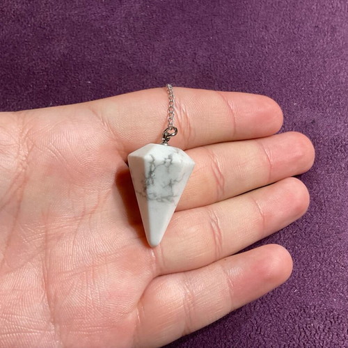 Haolite pendulum authentic stone pendant