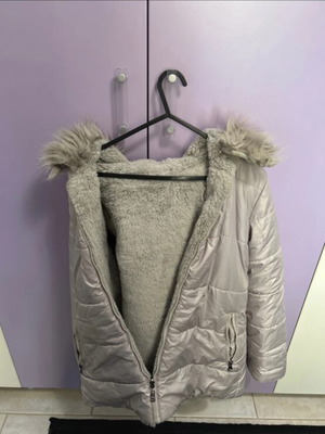 Puffer jacket used, gray
