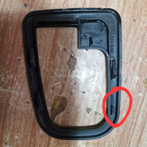 Bmw e36 passenger door handle frame used