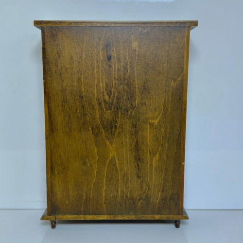 Wooden miniature wardrobe for dollhouse or decoration