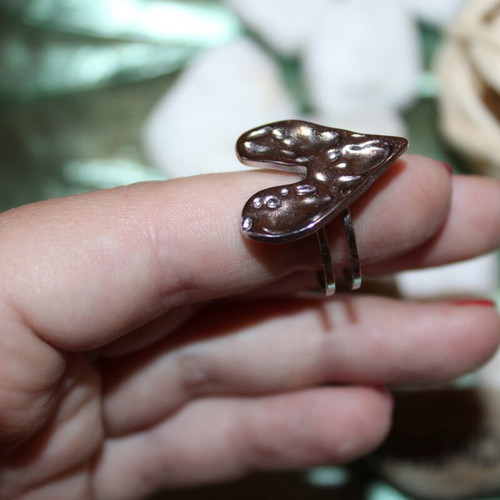 Adjustable silver ring new