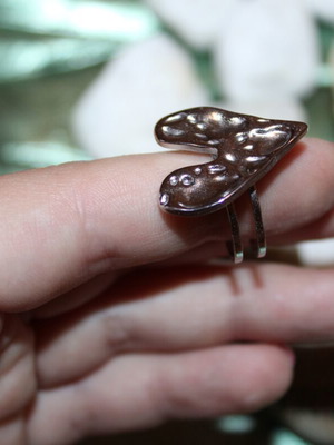 Adjustable silver ring new