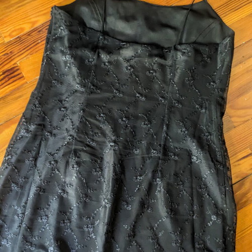 Dress with lace like new, black, size L