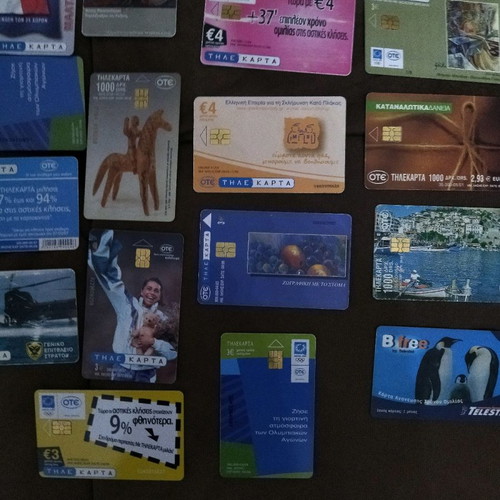 Collectible old 20 euro phone cards