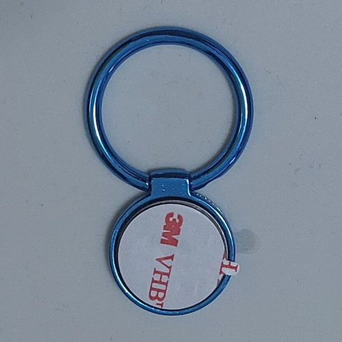 Ring holder mobile blue metal new