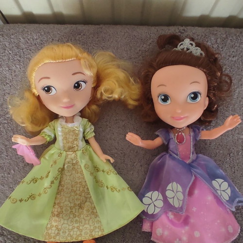 Disney dolls Rapunzel, Sofia & Amber set of 3 like new