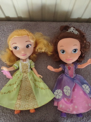 Disney dolls Rapunzel, Sofia & Amber set of 3 like new