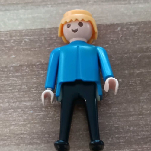 Playmobil Geobra 1974 used collectible figure blue black