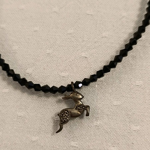 Necklace silver 925 new with crystals