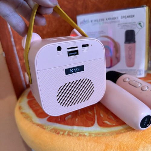 Bluetooth Karaoke Set με 2 ασύρματα μικρόφωνα σε πολύ καλή κατάσταση