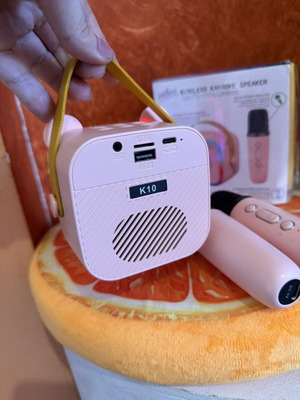 Bluetooth Karaoke Set με 2 ασύρματα μικρόφωνα σε πολύ καλή κατάσταση