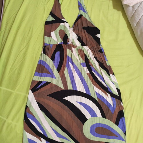 Summer dress elastic short used, colorful