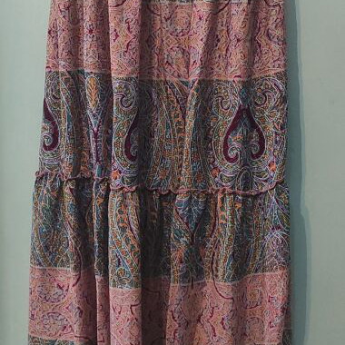 Maxi boho dress new, turquoise multicolor